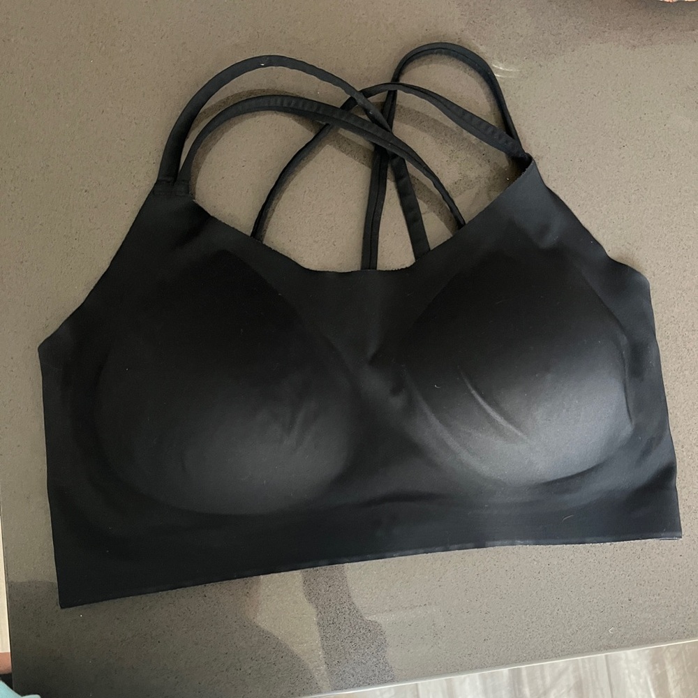 Aerie Offline Black Strappy Sports Bra